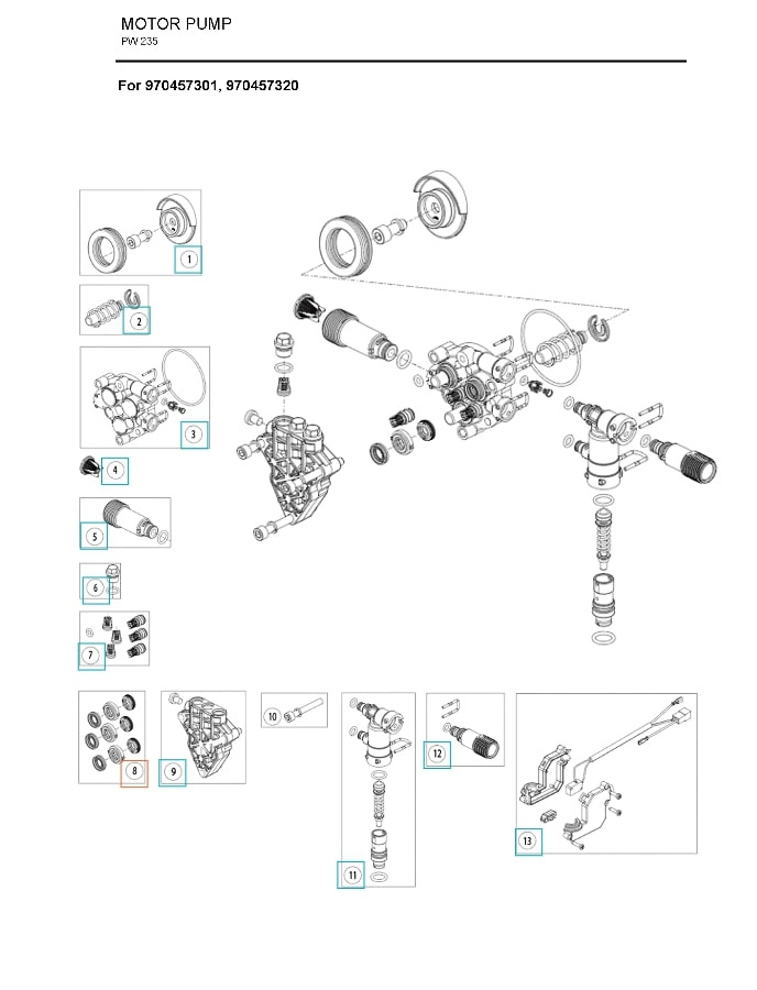 Thrust Collar Water Kit 5986841-34