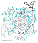 Drive belt TC238, TC239T, TC138T, TC238TX Drive belt TC238, TC239T, TC138T, TC238TX