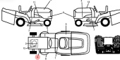 Belt routing decal Belt routing decal