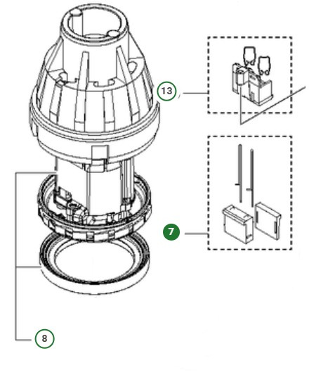 Connector motor plug connector