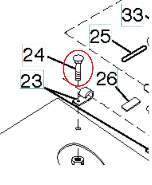 Bolt, 1/4-20X1/2 8721404-04
